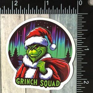 🌀10/$10🌀 Mean One Grinch Christmas Reusable Waterproof Vinyl Sticker